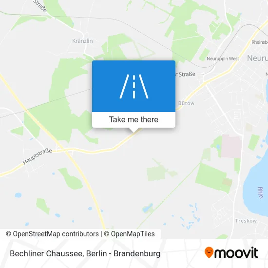 Bechliner Chaussee map