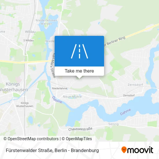 Карта Fürstenwalder Straße