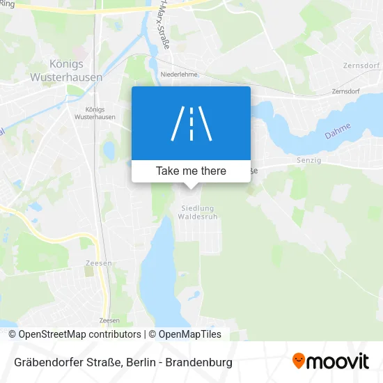 Карта Gräbendorfer Straße