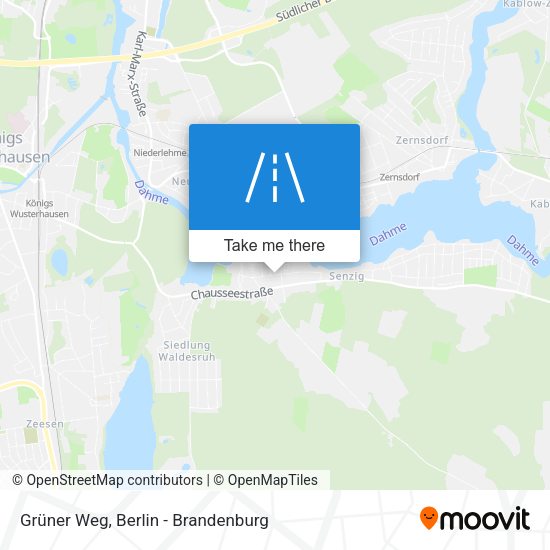 Grüner Weg map