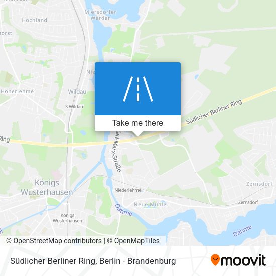 Südlicher Berliner Ring map