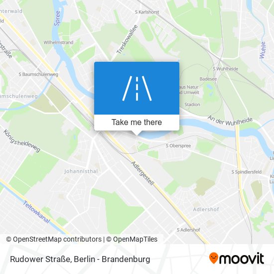 Карта Rudower Straße