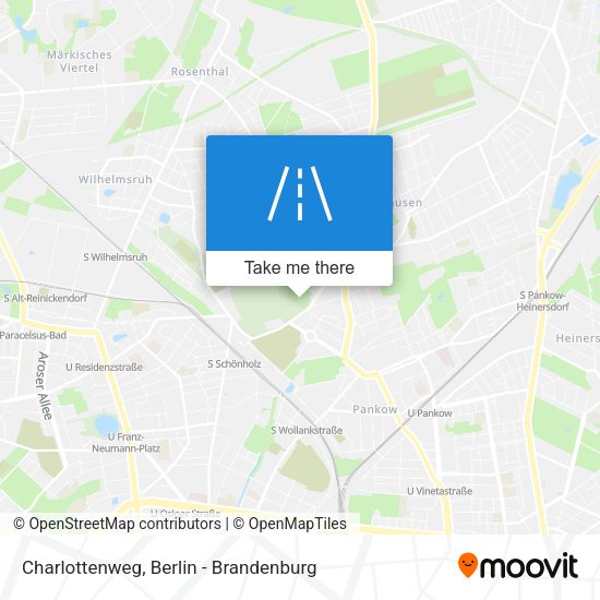 Charlottenweg map
