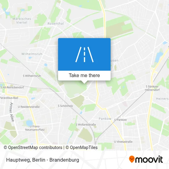 Hauptweg map