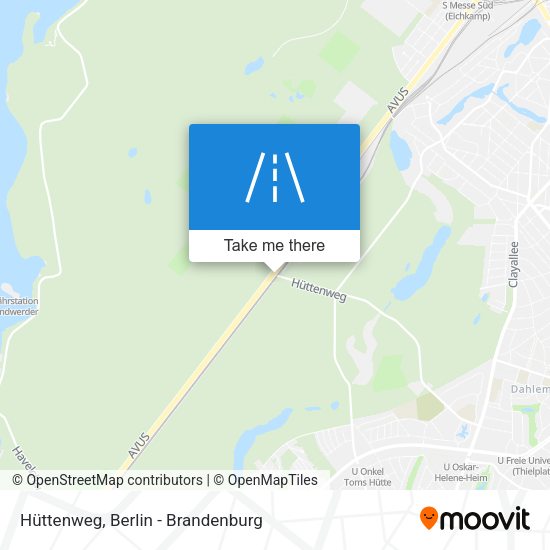 Hüttenweg map