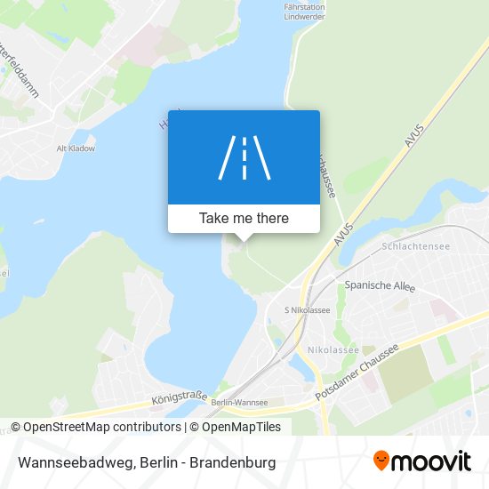 Wannseebadweg map