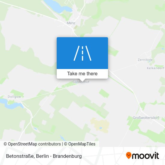 Betonstraße map