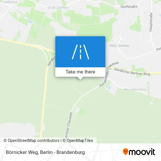 Карта Börnicker Weg