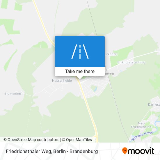 Friedrichsthaler Weg map