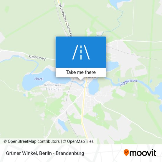 Grüner Winkel map