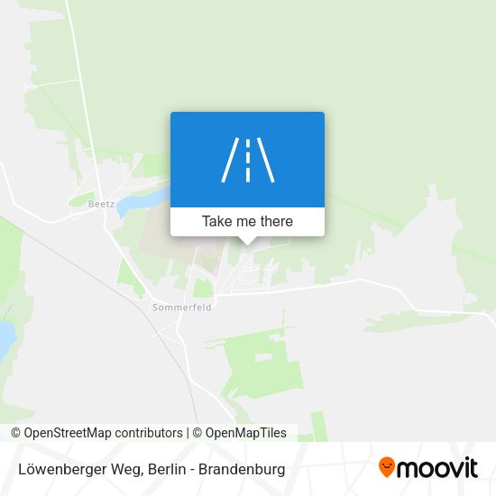 Löwenberger Weg map