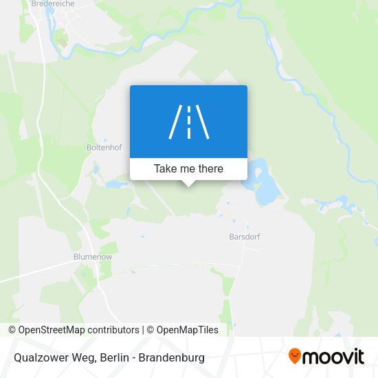Qualzower Weg map
