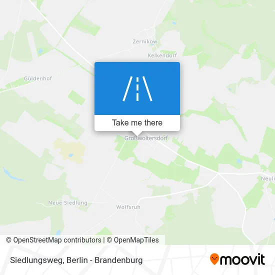 Siedlungsweg map