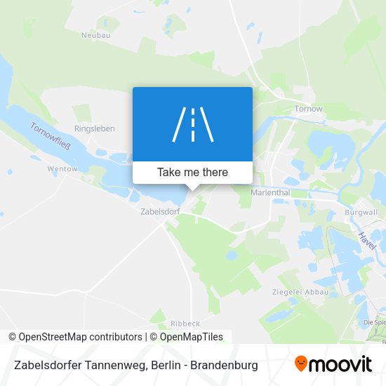 Zabelsdorfer Tannenweg map
