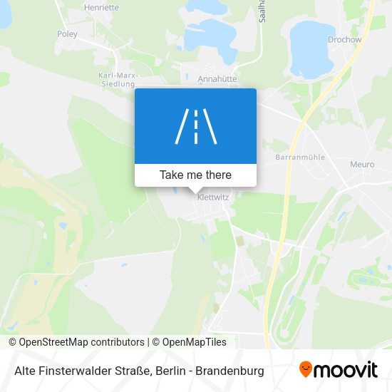 Alte Finsterwalder Straße map