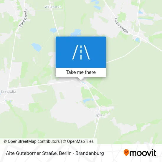 Карта Alte Guteborner Straße