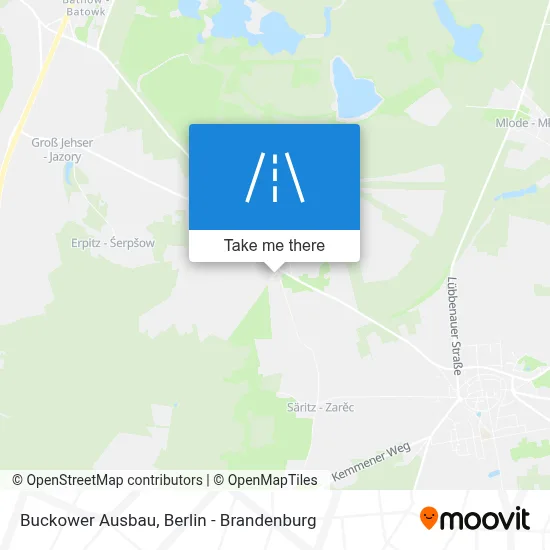 Buckower Ausbau map