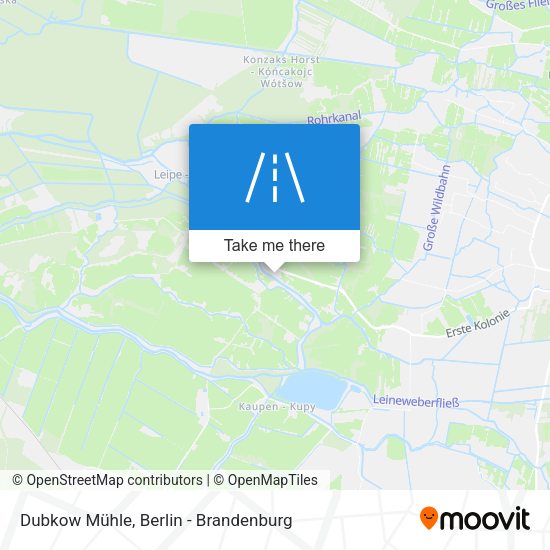 Dubkow Mühle map