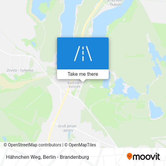Hähnchen Weg map
