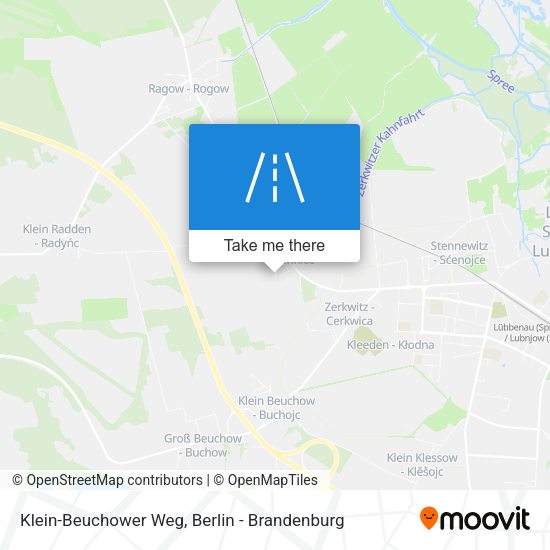 Klein-Beuchower Weg map