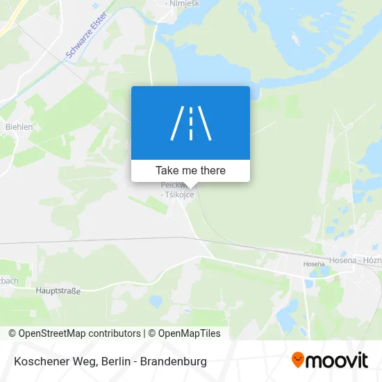 Koschener Weg map