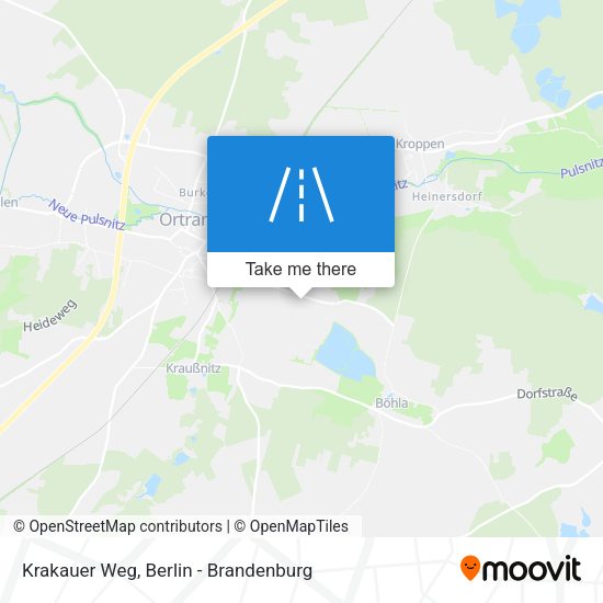 Krakauer Weg map