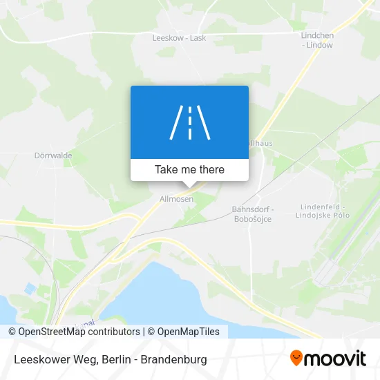 Leeskower Weg map
