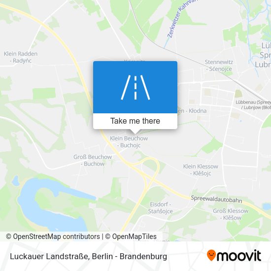 Luckauer Landstraße map