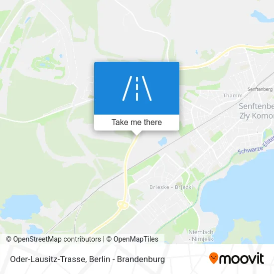 Карта Oder-Lausitz-Trasse