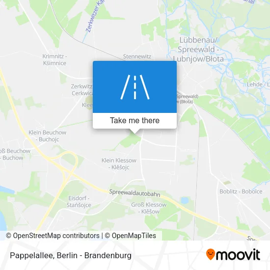 Карта Pappelallee