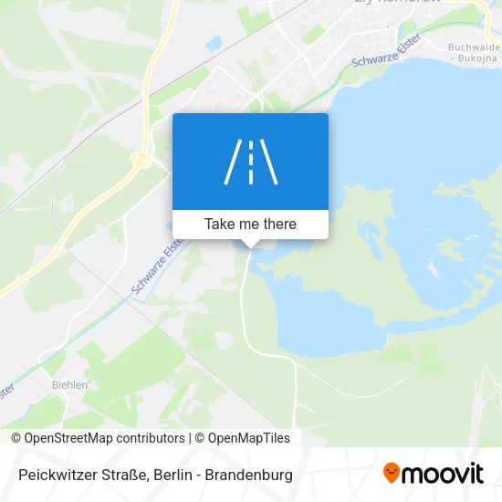 Карта Peickwitzer Straße