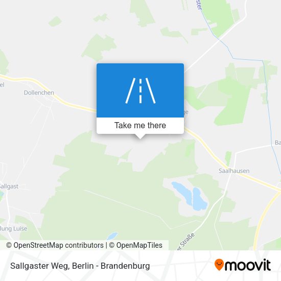 Sallgaster Weg map