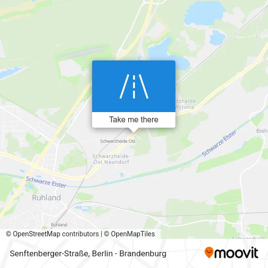 Карта Senftenberger-Straße