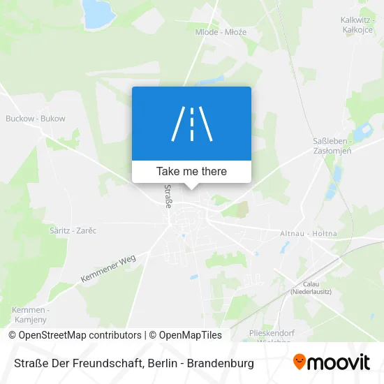 Карта Straße Der Freundschaft