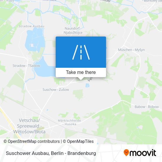 Suschower Ausbau map
