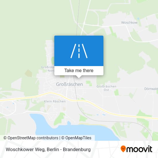 Woschkower Weg map