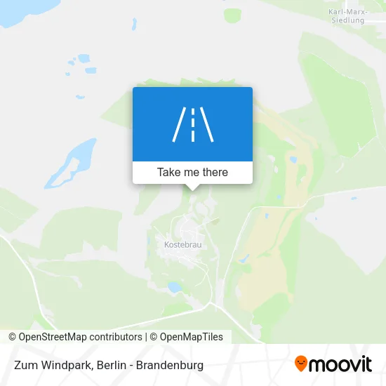 Карта Zum Windpark