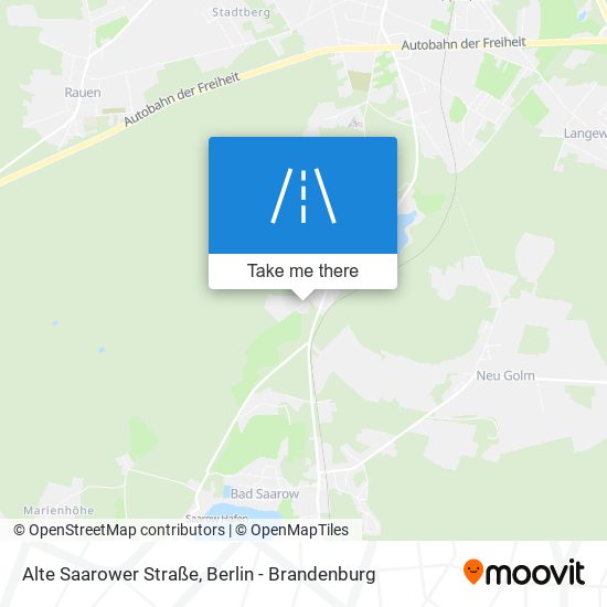 Alte Saarower Straße map