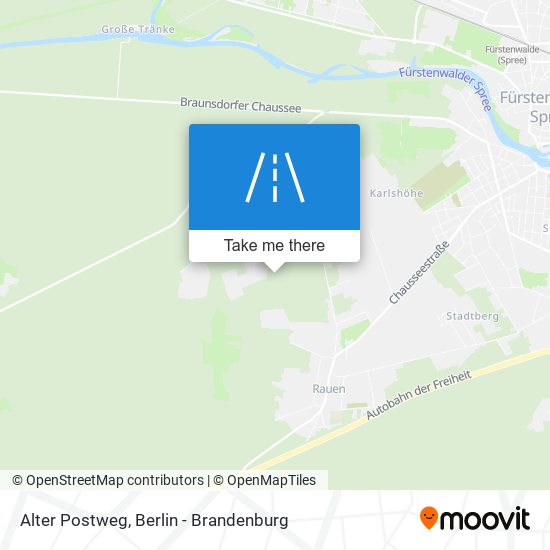 Alter Postweg map