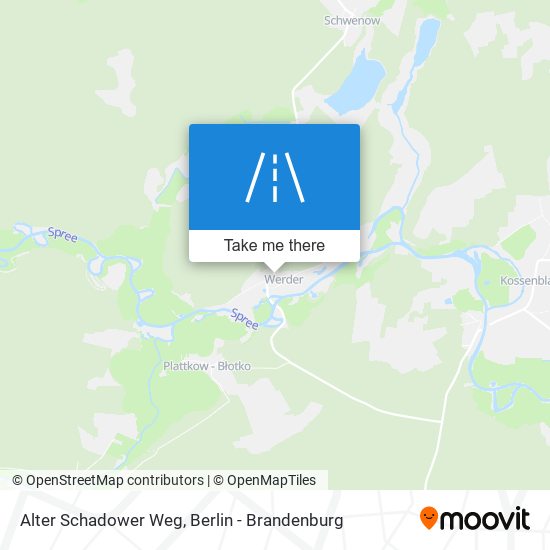 Alter Schadower Weg map