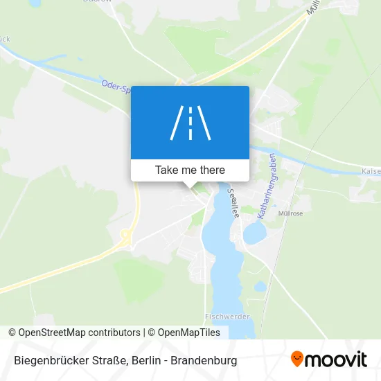 Карта Biegenbrücker Straße