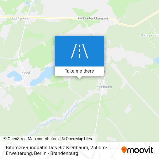 Bitumen-Rundbahn Des Blz Kienbaum, 2500m-Erweiterung map