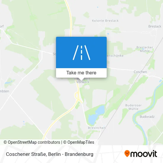 Карта Coschener Straße