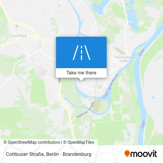 Карта Cottbuser Straße