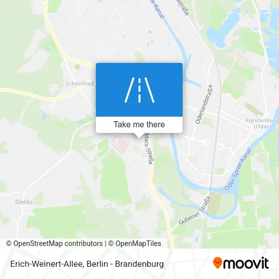 Карта Erich-Weinert-Allee