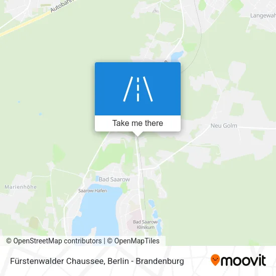 Карта Fürstenwalder Chaussee