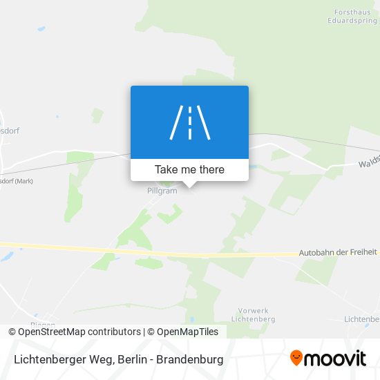 Lichtenberger Weg map