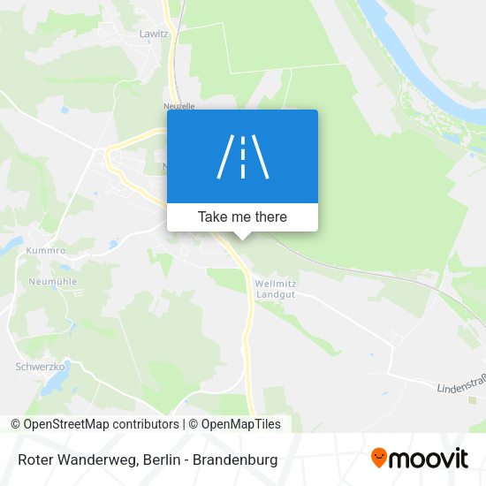 Roter Wanderweg map