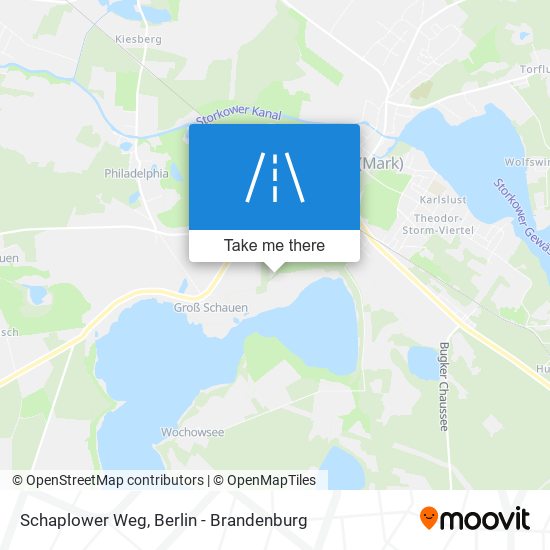 Schaplower Weg map