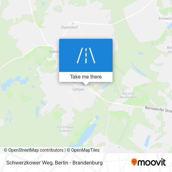Schwerzkower Weg map